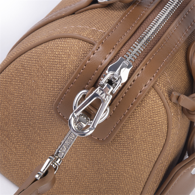 Nas Bag Kadın Premium Mini 2li set El Omuz ve Çapraz Çanta ile Cüzdan Seti Taba 