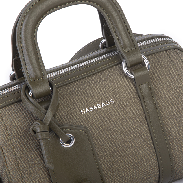 Nas Bag Kadın Premium Mini 2li set El Omuz ve Çapraz Çanta ile Cüzdan Seti Yeşil