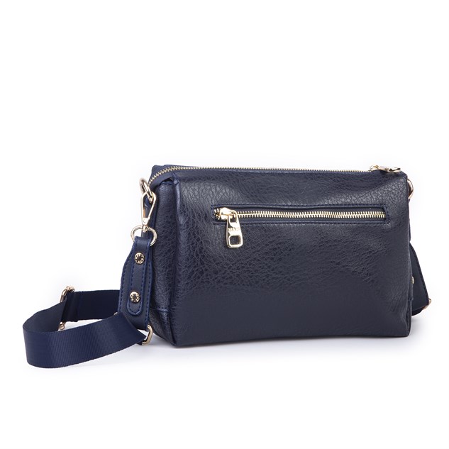 Nas Bag Kadın Sade Günlük Postacı Çantası ( 25x16 cm) Lacivert Victoria