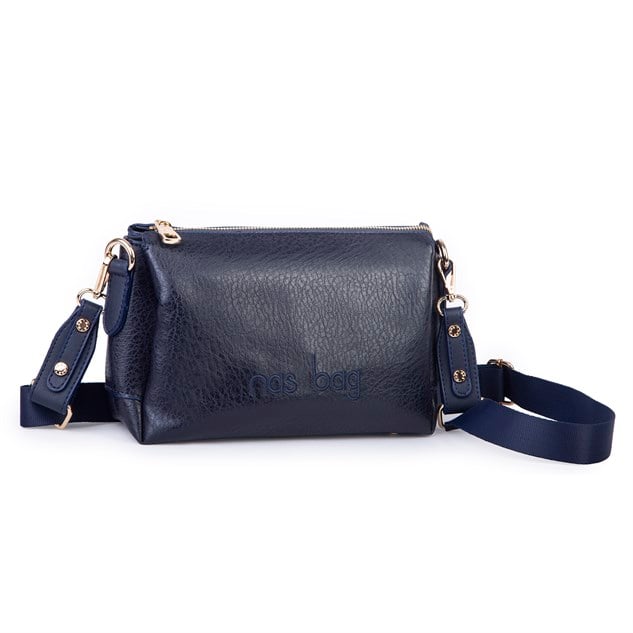 Nas Bag Kadın Sade Günlük Postacı Çantası ( 25x16 cm) Lacivert Victoria