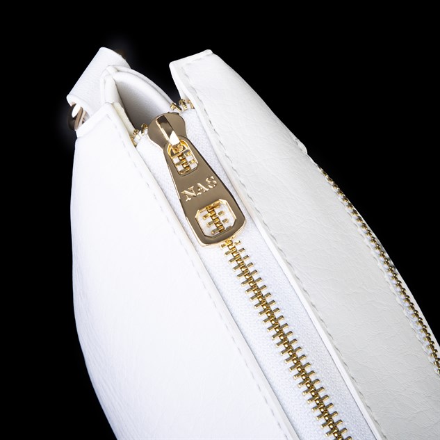 Nas Bag Kadın Sade Günlük Postacı Çantası ( 25x16 cm) Beyaz Victoria
