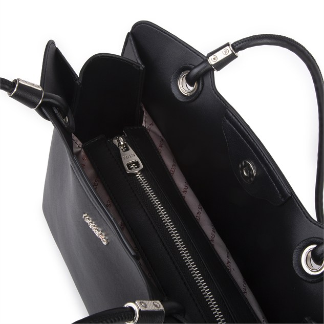 Nas Bag Kadın Sade Şık Zamansız Omuz Çantası ( 32x22 cm ) Siyah
