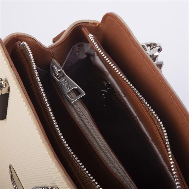 Nas Bag Kadın Sade ve Şık El ve Omuz Çantası Kum Kahve Taba   Lacst  (Ölçüsü:24x21x16)