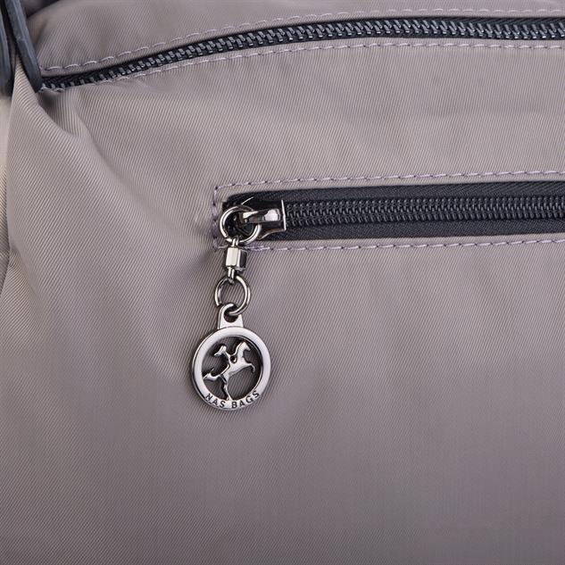 Nas Bag Kadın Salaş Çok Gözlü Çapraz Çanta Gri Siyah Buzzy ( en :30cm x boy: 20 cm )