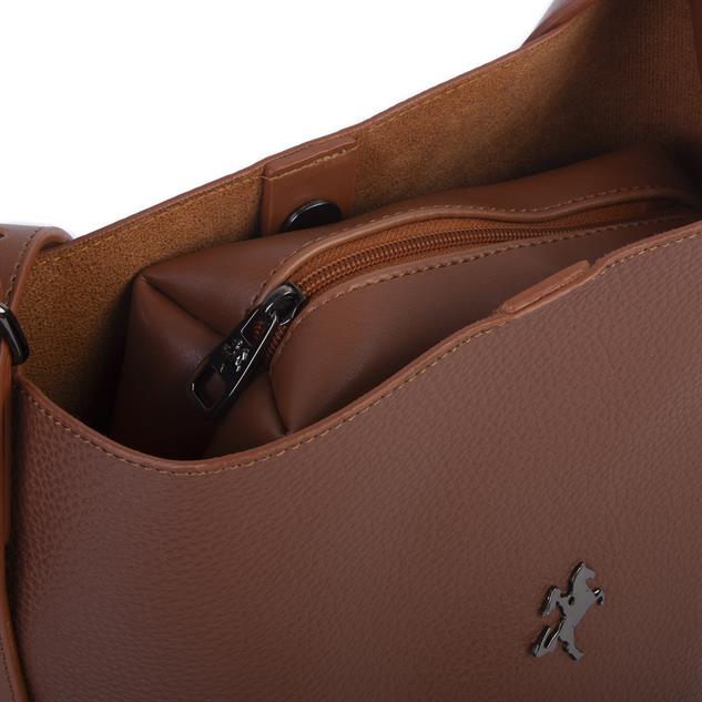Nas Bag Kadın Salaş Makyaj Çantalı Spor Geniş Askılı Premium Çanta Taba  Rolax