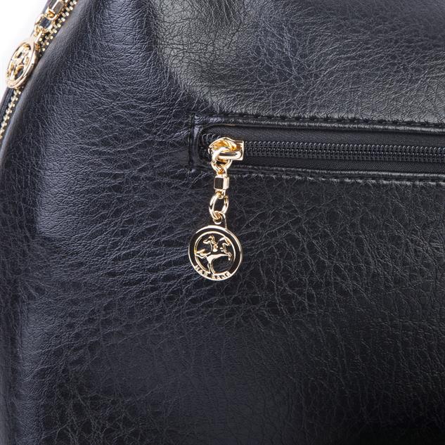 Nas Bag Kadın Şık Örgülü El yapımı Askılı Omuz ve Çapraz Çanta Siyah Victoria