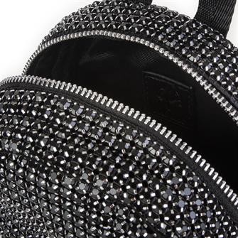 Nas Bag Kadın Sırt Çantası Black  Diamond  Siyah Taşlı Şık Mini Çanta