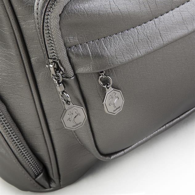 Nas Bag Kadın Çok Cepli Sırt Çantası Gri  Yıkamalı