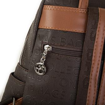 Nas Bag Kadın Sırt Çantası Kahve Taba Gofraj