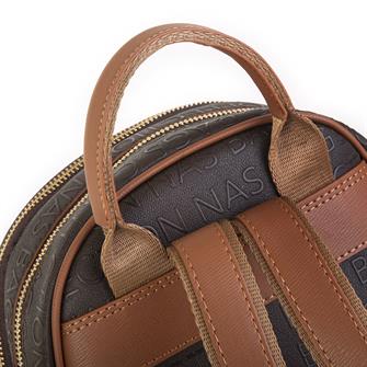 Nas Bag Kadın Sırt Çantası Kahve Taba Gofraj