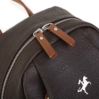 Nas Bag Kadın Sırt Çantası Kahve Taba Gofraj