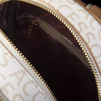 Nas Bag Kadın Sırt Çantası Krem Camel Yazılı 