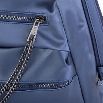 Nas Bag Kadın Sırt  Çantası Lacivert Saten