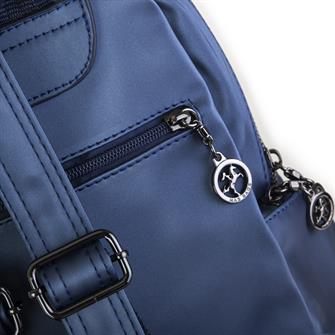 Nas Bag Kadın Sırt Çantası Lacivert Saten