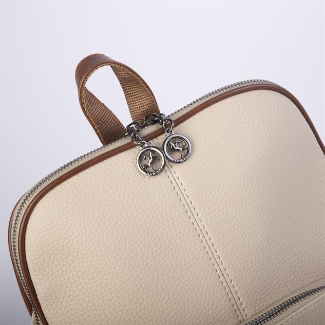 Nas Bag Kadın Sırt Çantası Orjinal Kum Taba Natural  (Eni :28 cm, Boyu :40cm)