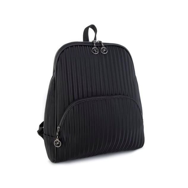 Nas Bag Kadın Sırt Çantası Orjinal Siyah Cosmos  (Eni :28 cm, Boyu :40cm)