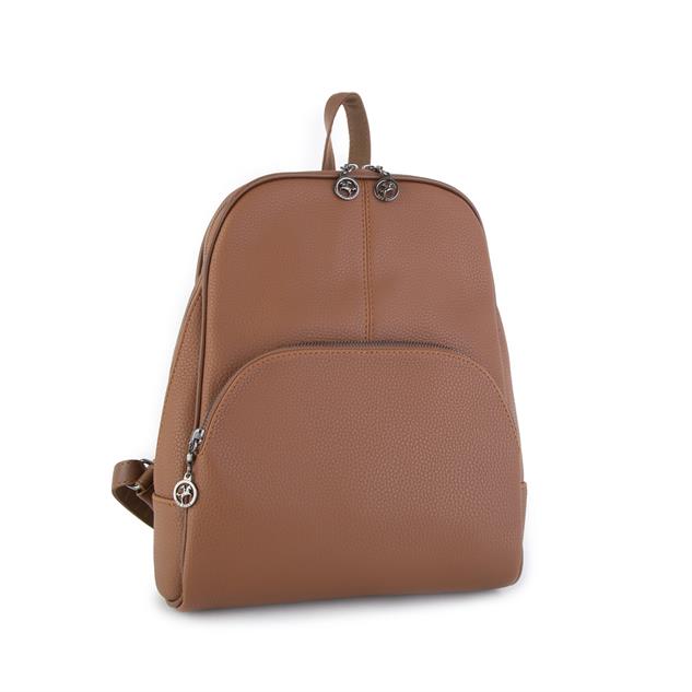 Nas Bag Kadın Sırt Çantası Orjinal Taba  Natural  (Eni :28 cm, Boyu :40cm)