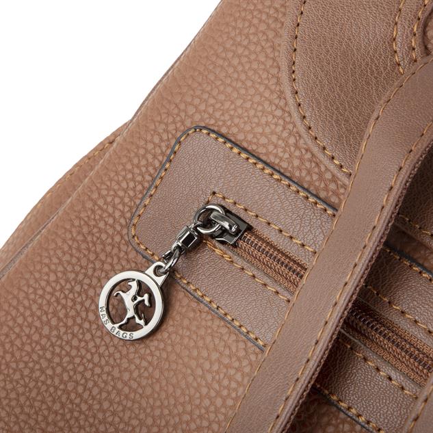 Nas Bag Kadın Sırt Çantası Orjinal Taba  Natural  (Eni :28 cm, Boyu :40cm)