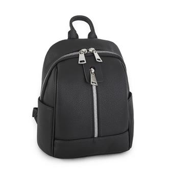 Nas Bag Büyük Boy Geniş İç Hacim Kadın Sırt Çantası Siyah Belinda 