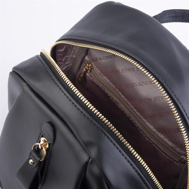 Nas Bag Kadın Sırt Çantası Siyah Dona (en:28 ; boy:30cm)
