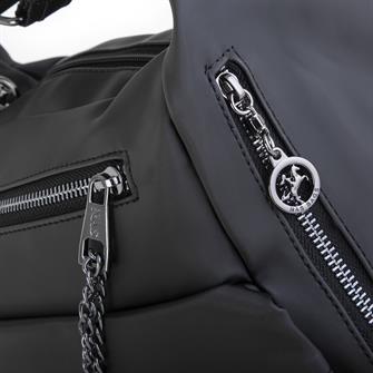 Nas Bag Kadın Sırt Çantası Siyah Saten 