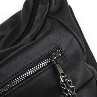Nas Bag Kadın Sırt Çantası Siyah Yıkamalı