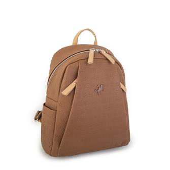 Nas Bag Kadın Sırt Çantası Taba Camel Gofraj