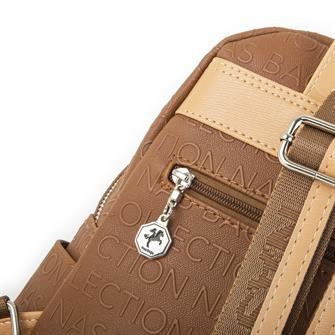 Nas Bag Kadın Sırt Çantası Taba Camel Gofraj