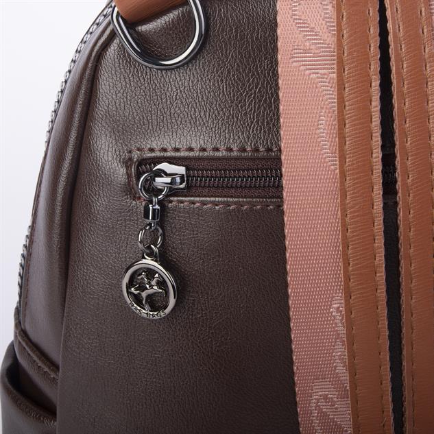 Nas Bag Kadın Sırt Çantası ve Omuz Çantası Dönüştürülebilir Tasarımlı Ürün  Kahve Taba Nero