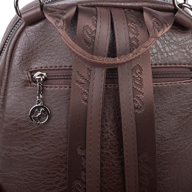 Nas Bag Kadın Sırt Çantası ve Omuz Çantası Dönüştürülebilir Tasarımlı Ürün Kahve Victoria