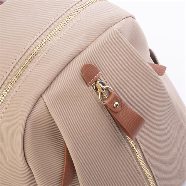 Nas Bag Kadın Sırt Çantası Vizon Taba Karaca  (en:28 ; boy:30cm)