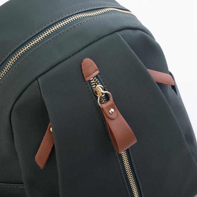 Nas Bag Kadın Sırt Çantası Yeşil Taba Karaca  (en:28 ; boy:30cm)