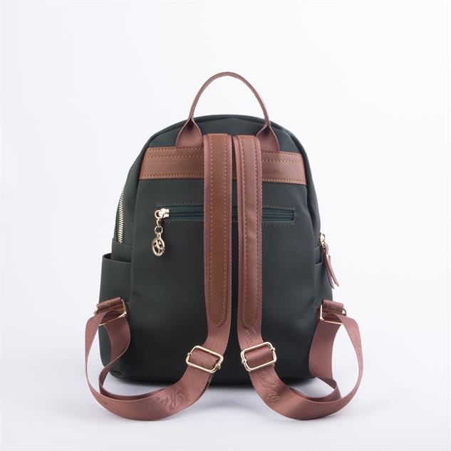 Nas Bag Kadın Sırt Çantası Yeşil Taba Karaca  (en:28 ; boy:30cm)