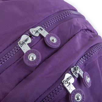 Nas Bag Kadın Sırt Çantası Zararlı Kimyasal İçermez Waterproof Mor