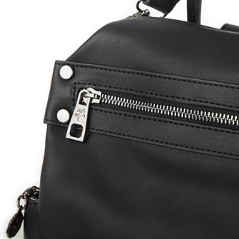 Nas Bag Kadın Sırt ve Omuz Çantası Siyah Dona