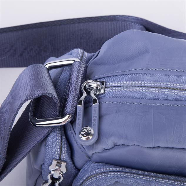 Nas Bag Kadın Spor Çok Gözlü Su Geçirmez Hafif Mini Çanta Mavi  ( 22x16 cm )