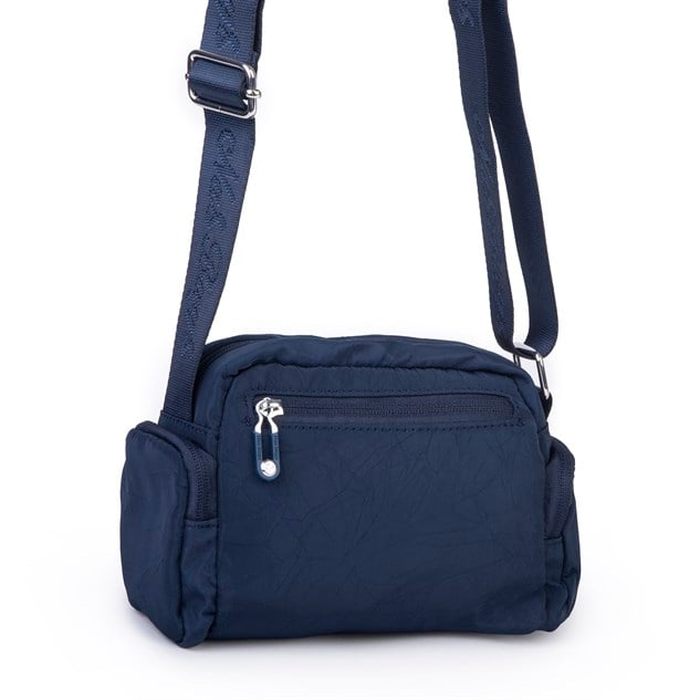 Nas Bag Kadın Spor Çok Gözlü Su Geçirmez Hafif Mini Çanta Vizon ( 22x16 cm ) Lacivert