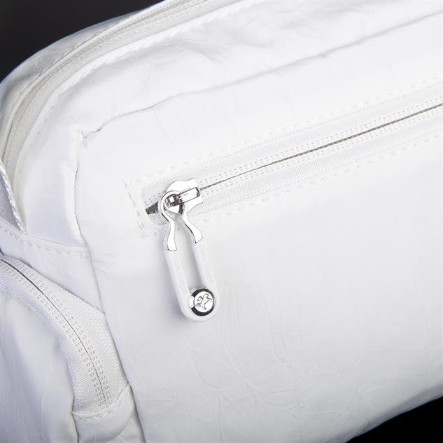 Nas Bag Kadın Spor Çok Gözlü Su Geçirmez Hafif Mini Çanta Beyaz  ( 22x16 cm )