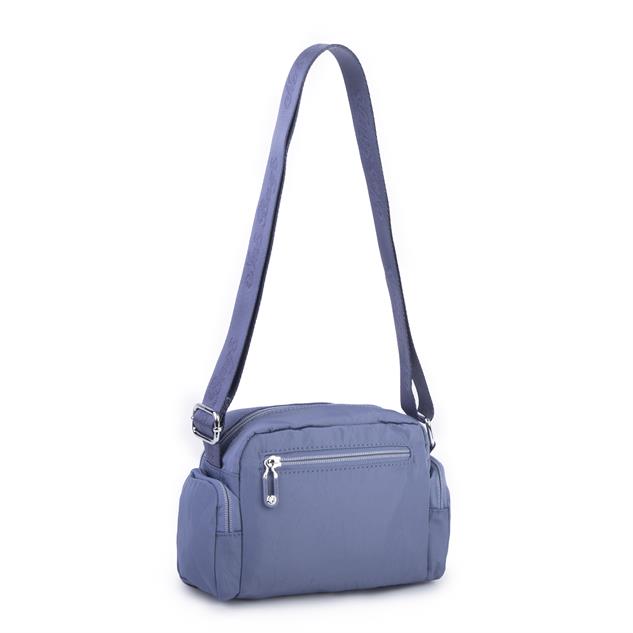 Nas Bag Kadın Spor Çok Gözlü Su Geçirmez Hafif Mini Çanta Mavi  ( 22x16 cm )