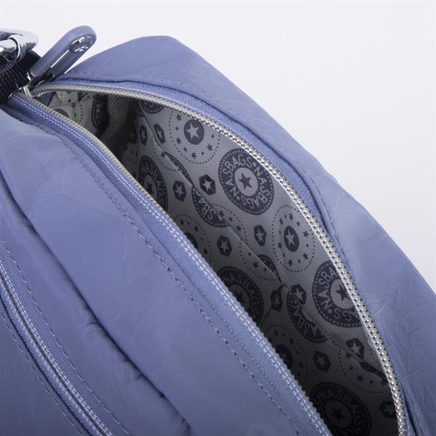Nas Bag Kadın Spor Çok Gözlü Su Geçirmez Hafif Mini Çanta Mavi  ( 22x16 cm )