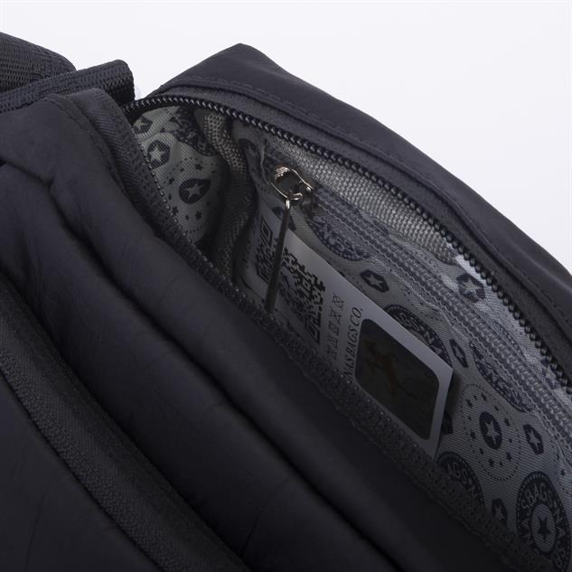 Nas Bag Kadın Spor Çok Gözlü Su Geçirmez Hafif Mini Çanta Siyah  ( 22x16 cm )