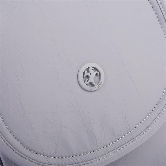 Nas Bag Kadın Water PROOF Ultra Hafif Çift Gözlü Orta Boy Sırt Çantası Gri 