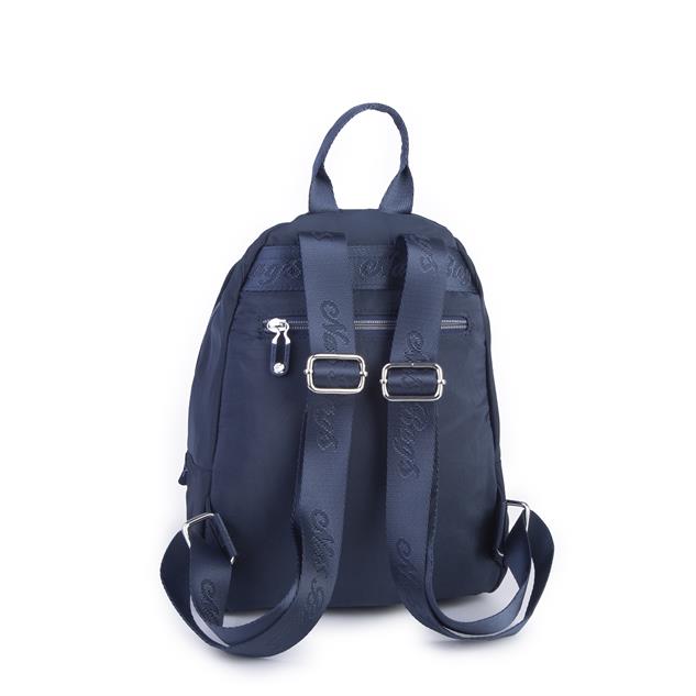 Nas Bag Kadın Water PROOF Ultra Hafif Çift Gözlü Orta Boy Sırt Çantası Lacivert 