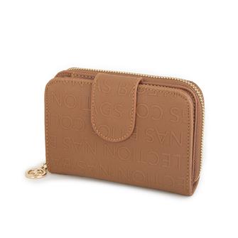 Nas Bag Kadın Yatay Cüzdan Taba Gofraj