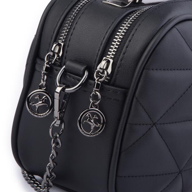 Nas Bag Kadın Zincirli Çapraz Çanta  Siyah