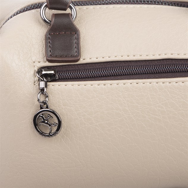 Nas Bag Mini Boy Kadın El ve Çapraz Çanta  Kum Kahve
