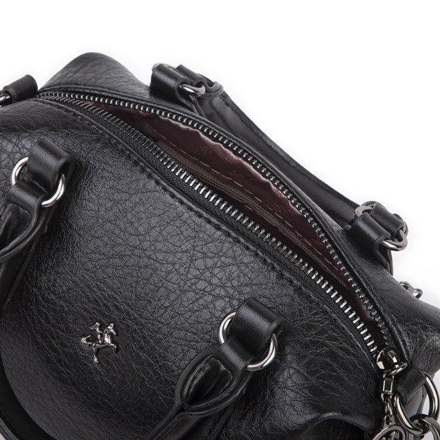 Nas Bag Mini Boy Kadın El ve Çapraz Çanta Siyah