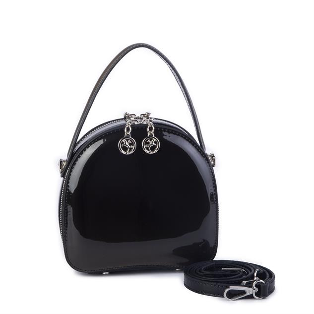 Nas Bag Mini Kadın El ve Çapraz Çanta Gri  Dumanlı (17x17 cm)