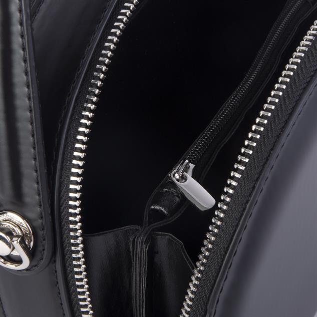Nas Bag Mini Kadın El ve Çapraz Çanta Siyah Zra (17x17 cm)