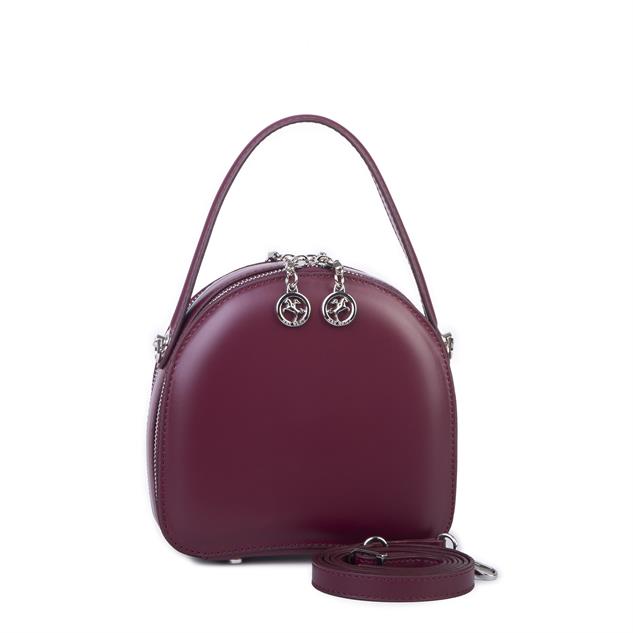 Nas Bag Mini Kadın El ve Çapraz Çanta (17x17 cm) Bordo 